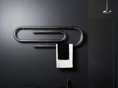 Дизайнерские полотенцесушители: бронзовые, черные матовые, стеклянные и золотые в интерьере ванной комнаты, фото, идеи для дизайна